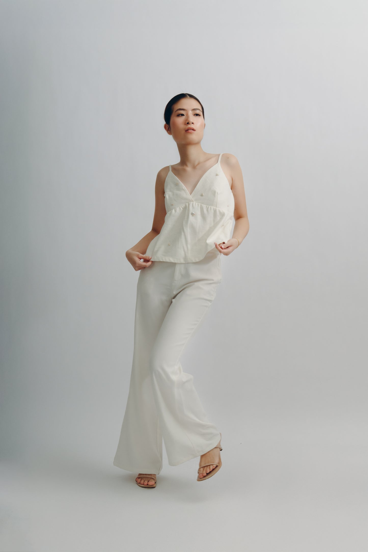 Ysabel Top in Ivory