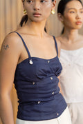 Mica Top in Indigo