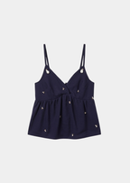 Ysabel Top in Indigo