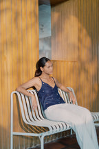 Ysabel Top in Indigo