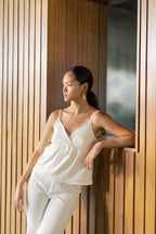 Ysabel Top in Ivory