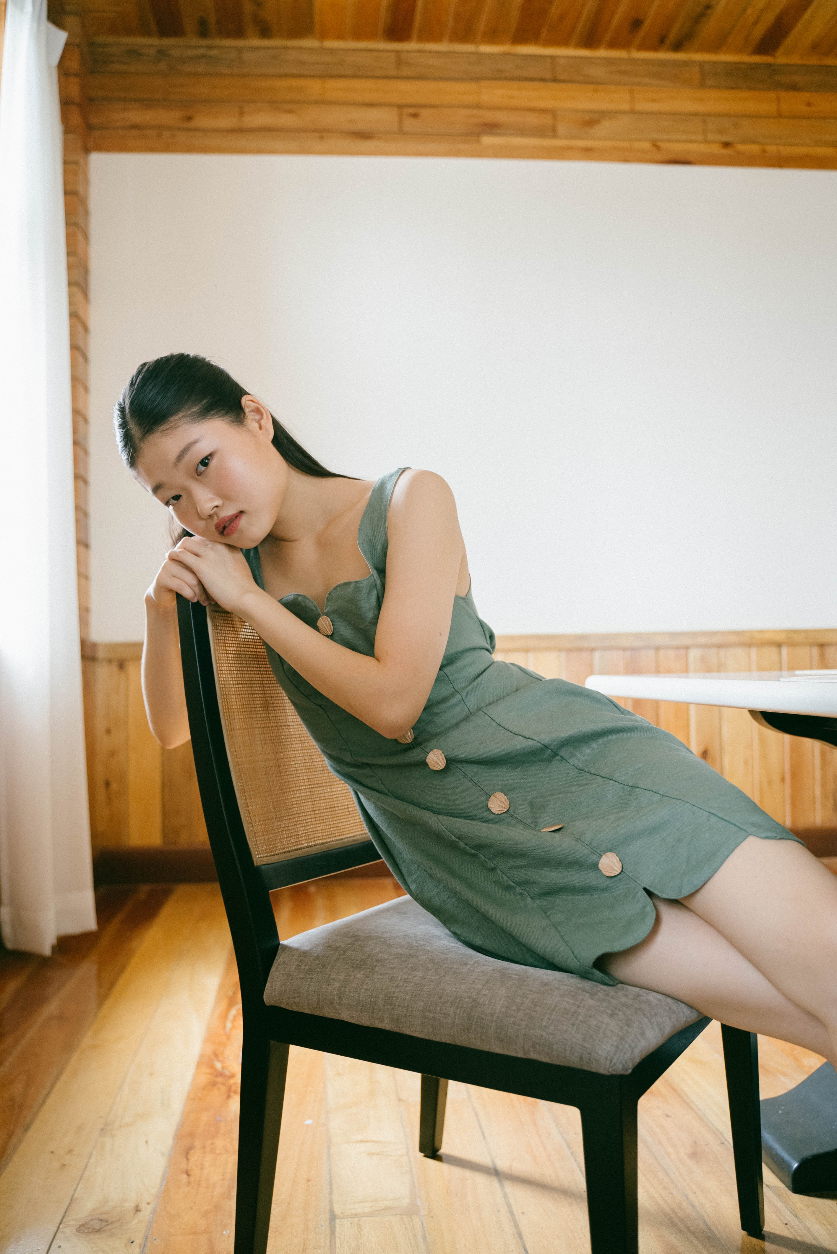 Sonia Midi Dress in Sage