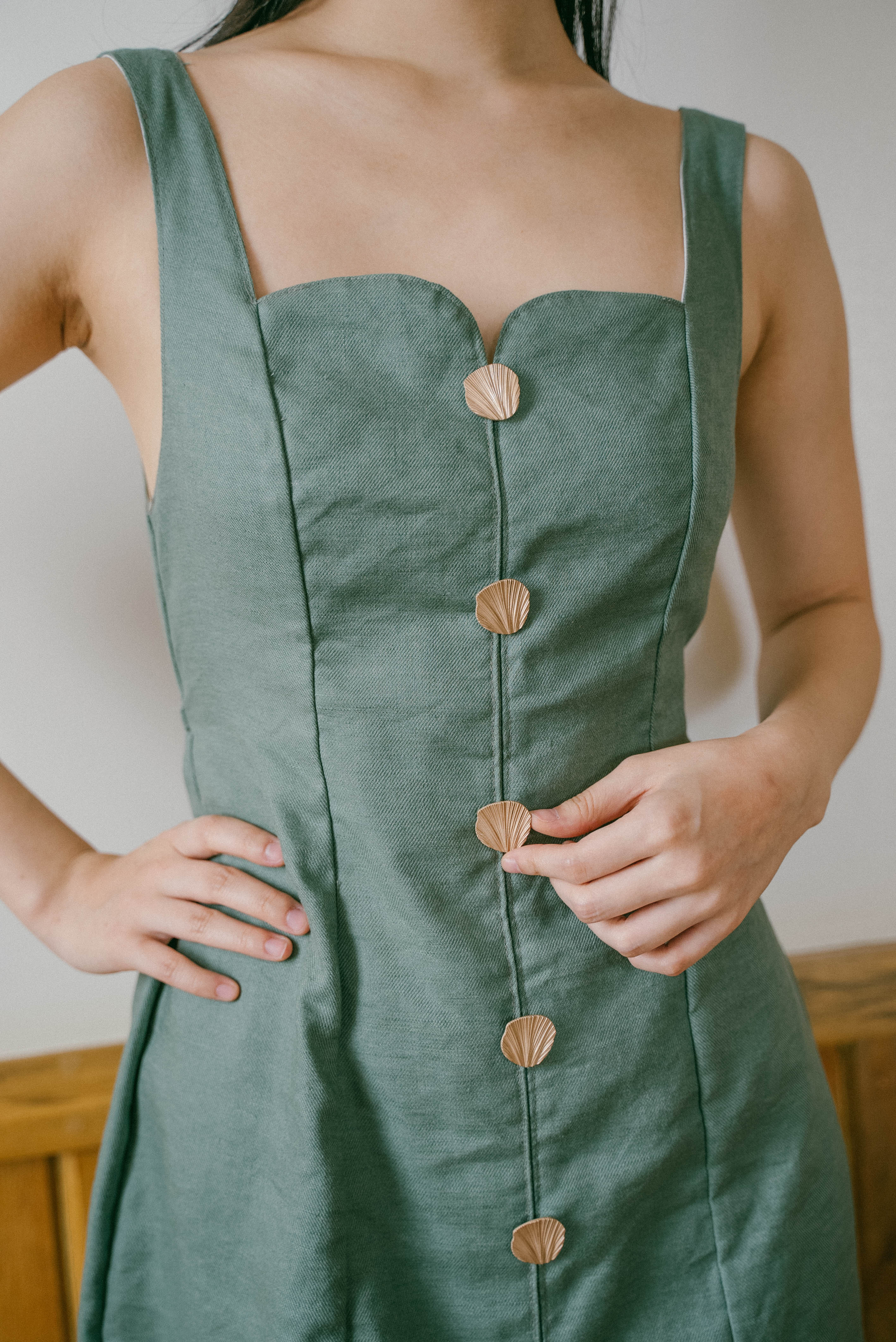 Sonia Long Dress in Sage