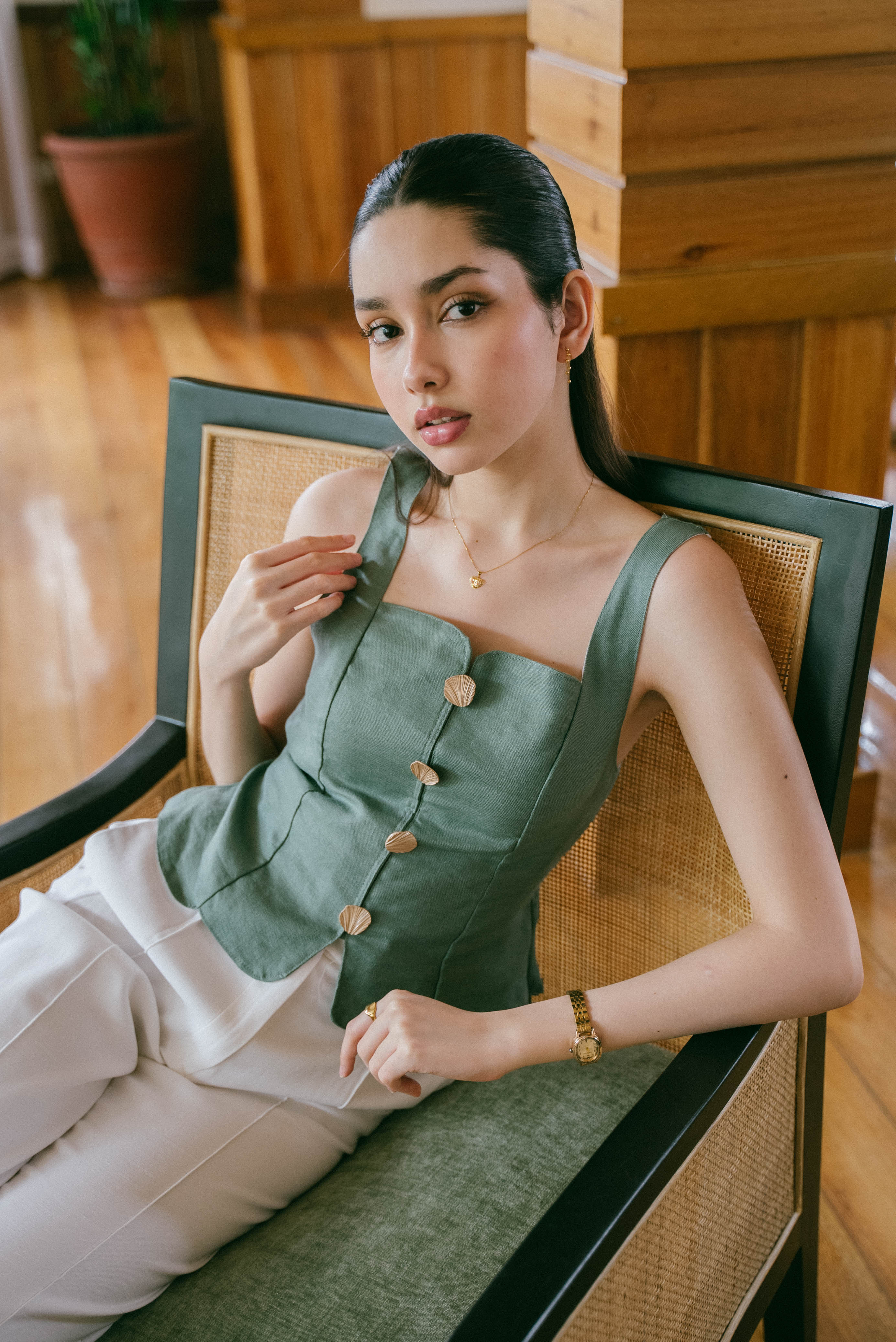 Sonia Top in Sage