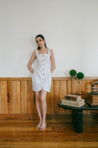 Sonia Midi Dress in Cream