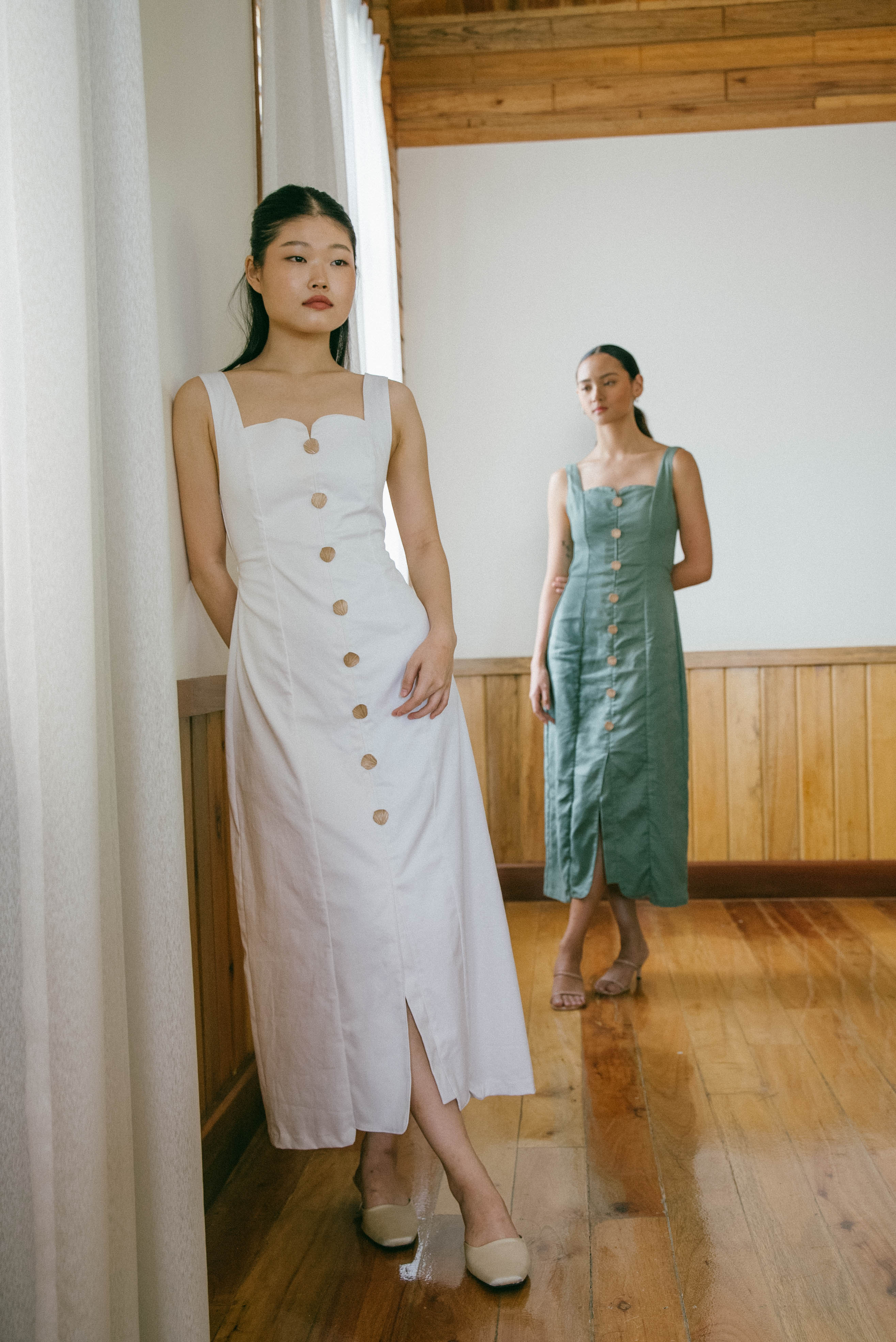 Sonia Long Dress in Cream
