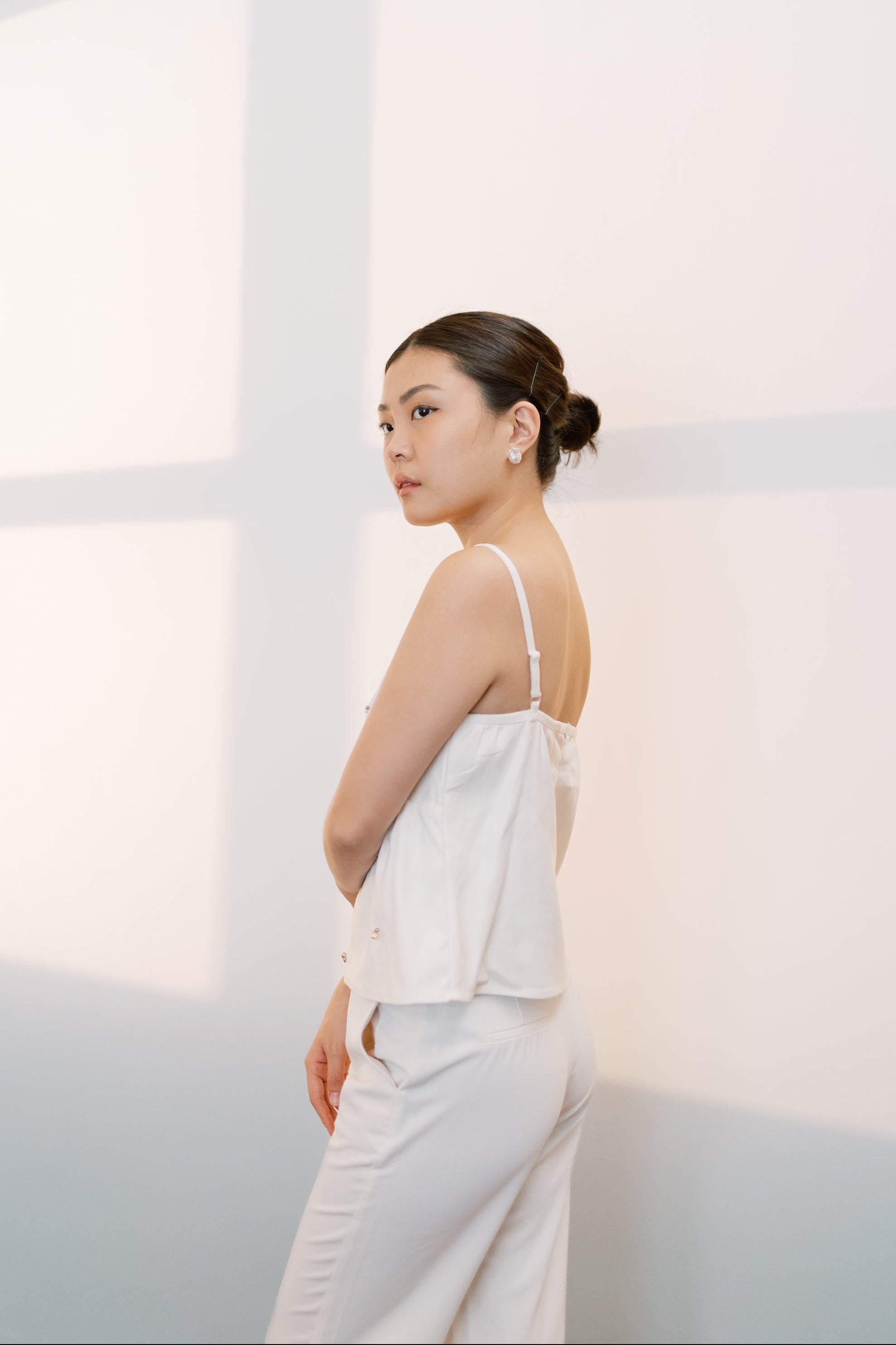 Ysabel Top in Ivory