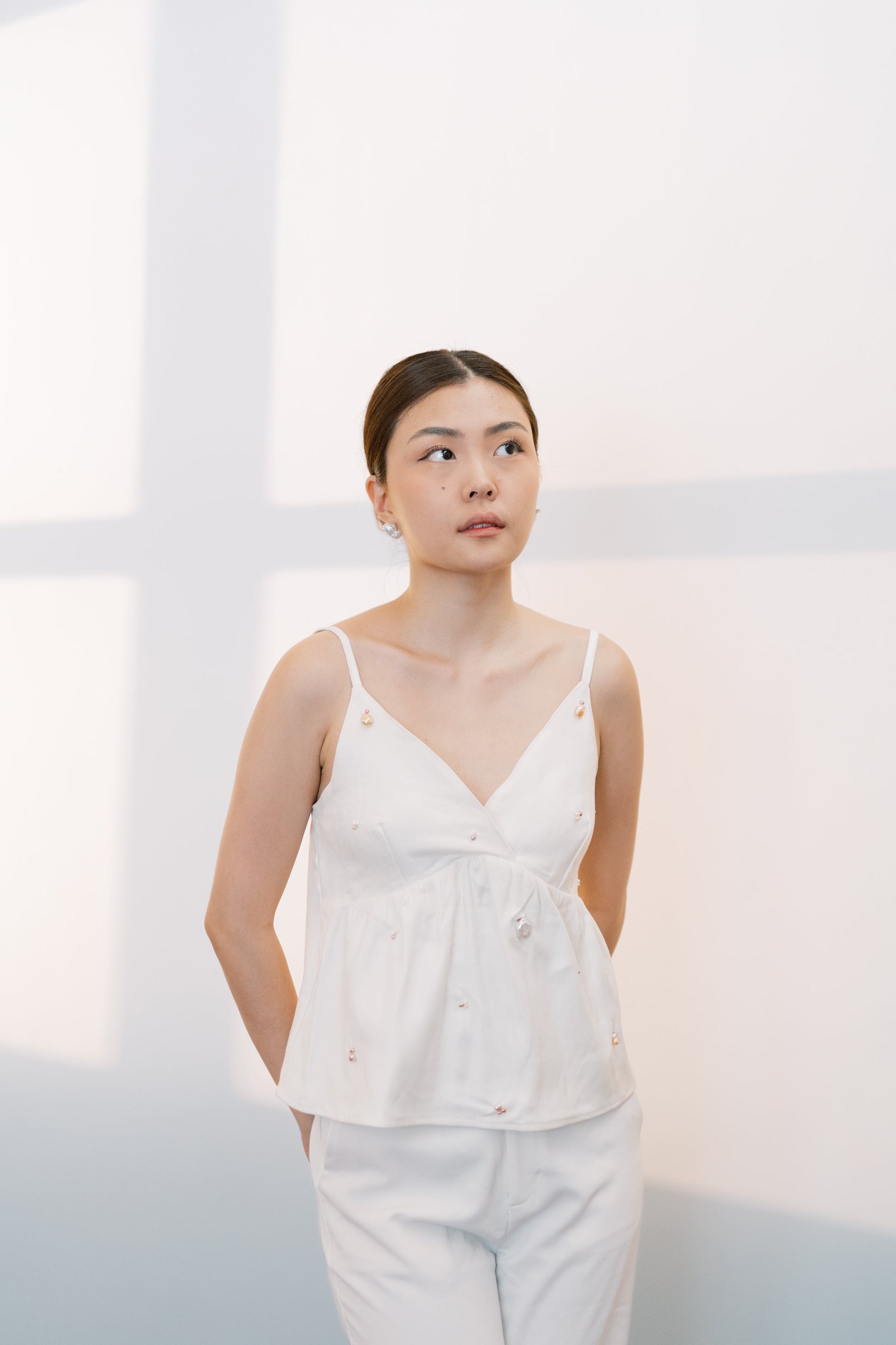 Ysabel Top in Ivory