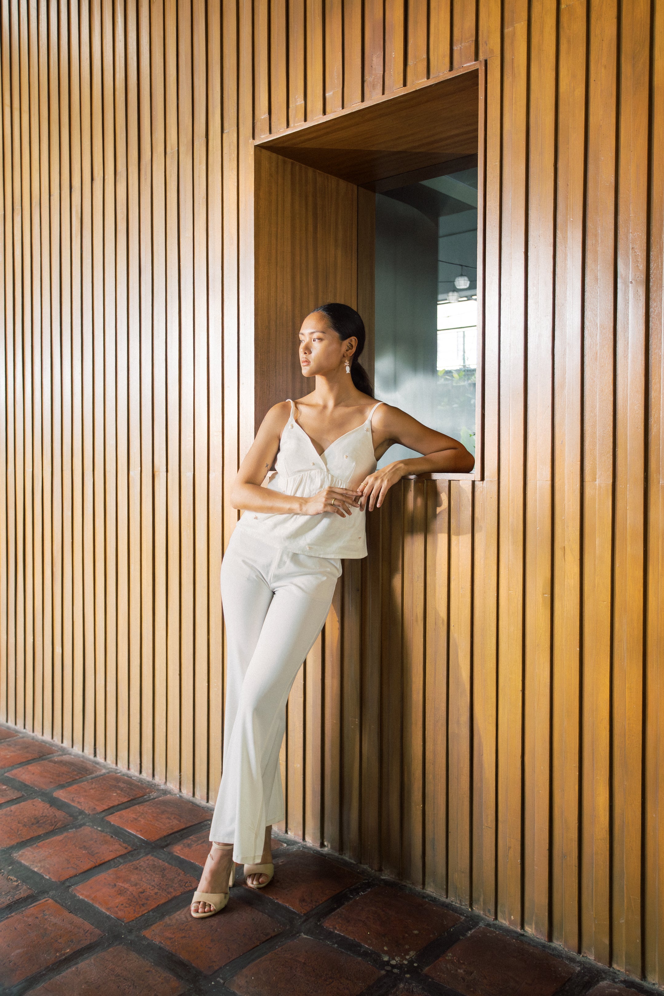 Ysabel Top in Ivory
