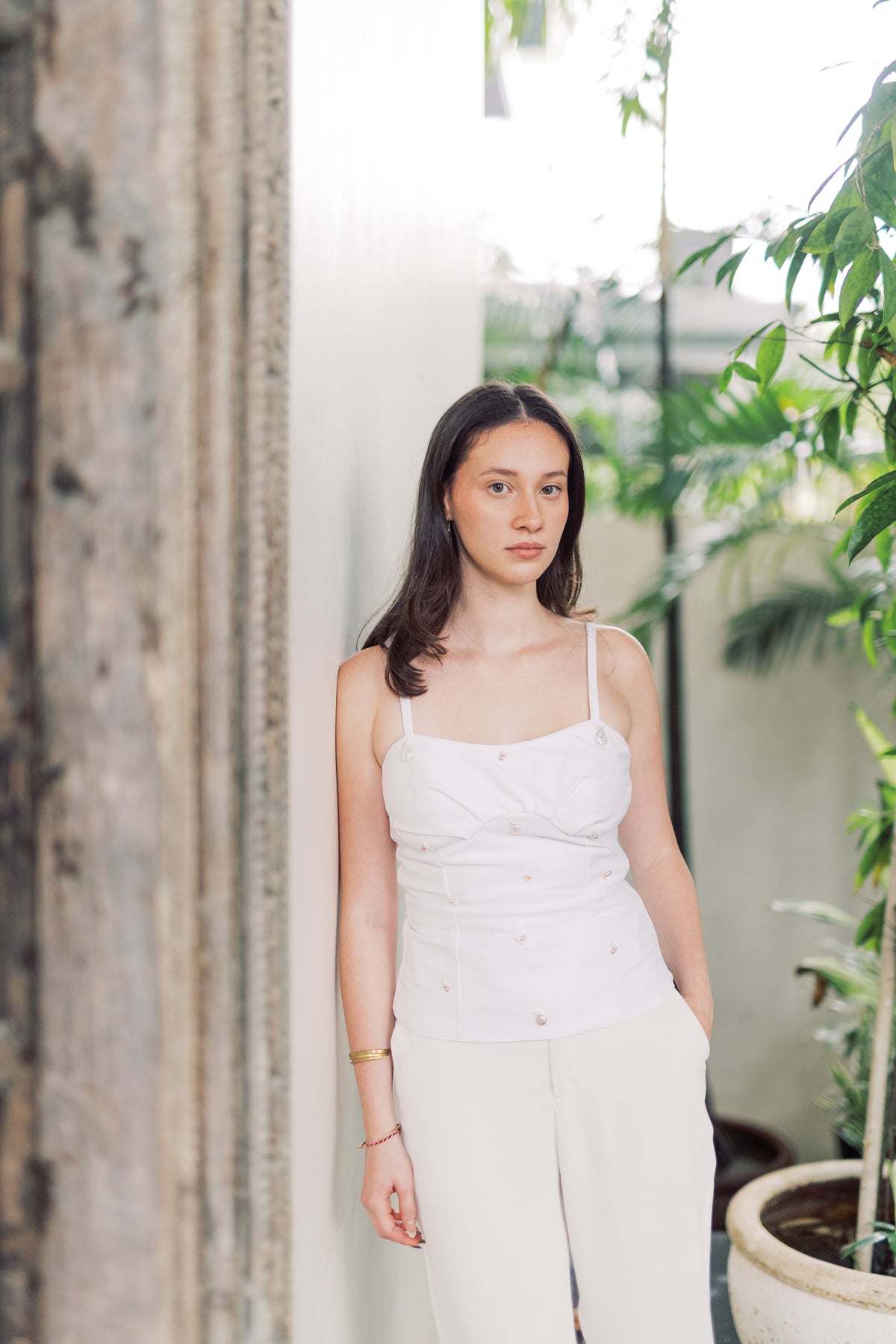 Mica Top in Ivory