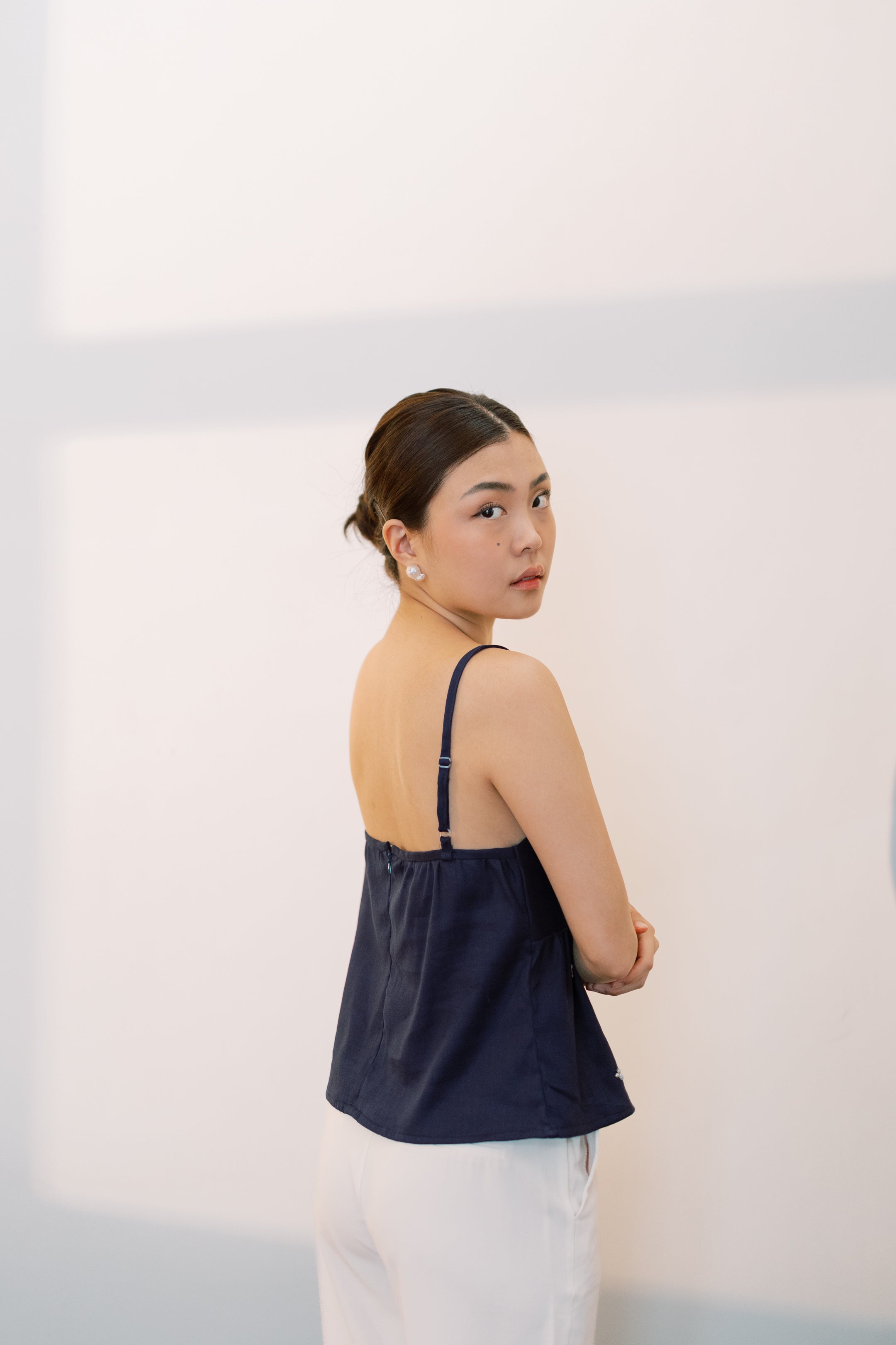 Ysabel Top in Indigo