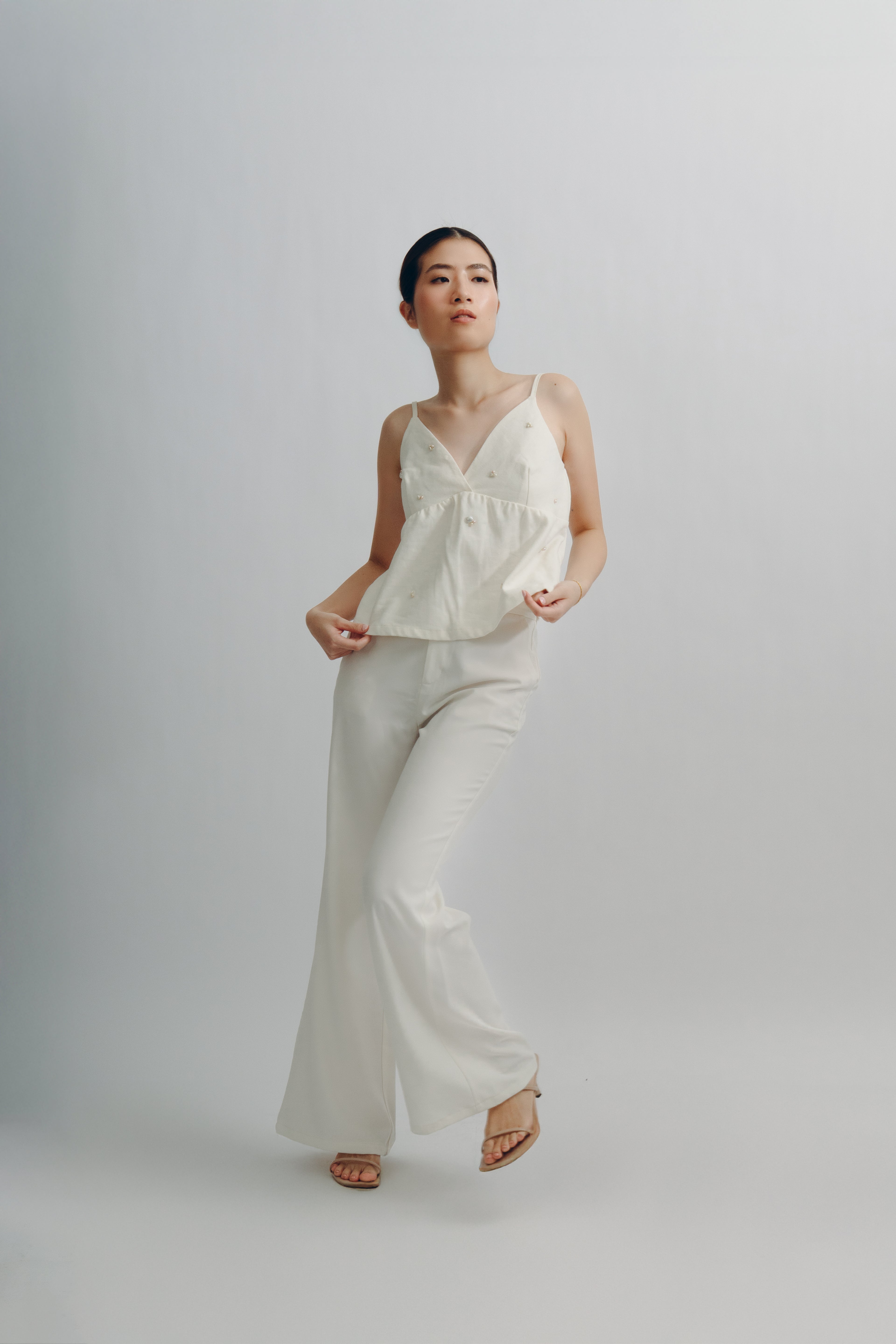 Ysabel Top in Ivory